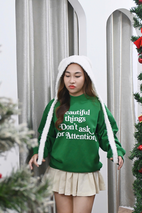 V3 Set váy sweater xanh lá – Áo 89k/ngày – Váy 45k/ngày – SM