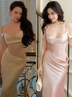 Đầm lụa phối ren – 119K/ngày – SM