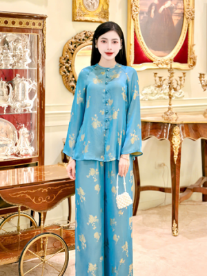 Pháp phục xanh hoa cúc – 89k/ngày – S