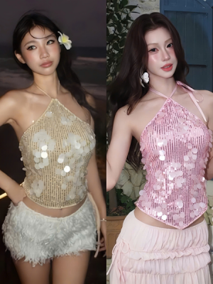 Áo bling cổ yếm – 45k/ngày – XS S = SM