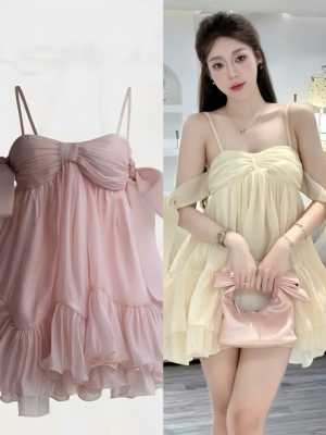 Đầm voan dáng xòe – 119k/ngày – Freesize