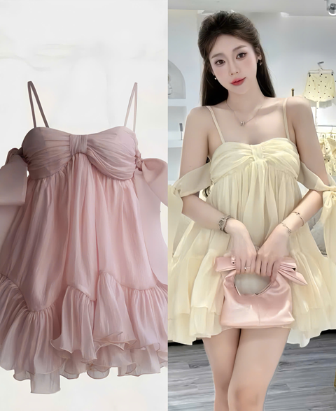gg Đầm voan dáng xòe – 119k/ngày – Freesize