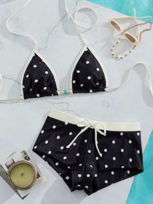 Bikini đen chấm bi – 89k/ngày – freesz
