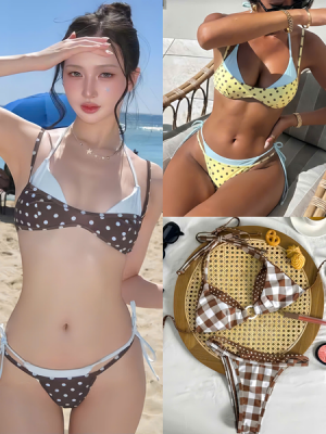 Bikini chấm bi phối màu – 89k/ngày – freesz