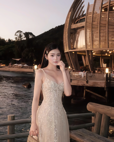 4 Đầm ren kem dáng dài – 170K/ngày – SM