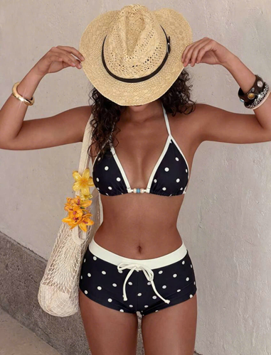 6 Bikini đen chấm bi – 89k/ngày – freesz