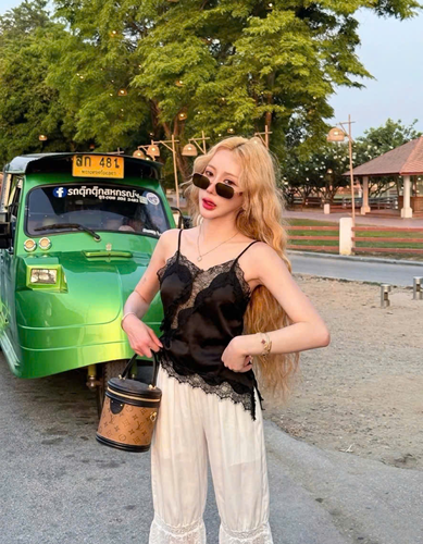 9 Set áo quần lụa phối ren – Áo 45k/ngày – Quần 55k/ngày – Freesize