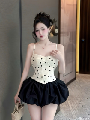 Set áo corset cv bí – Áo – Váy = 45k/ngày – SM