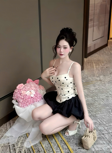 b Set áo corset cv bí – Áo – Váy = 45k/ngày – SM