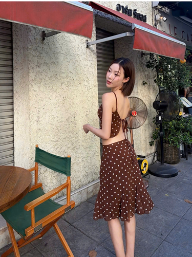 c Set nâu chấm bi – 89K/ngày – SM