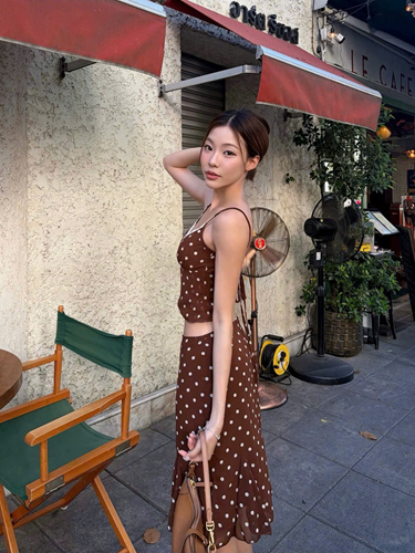 d Set nâu chấm bi – 89K/ngày – SM