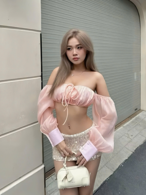 Set áo hồng cv bling – Áo – Váy = 45k/ngày – SM