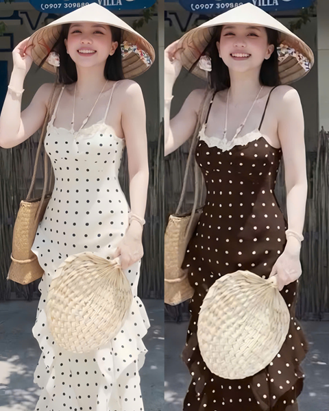 A Đầm chấm bi bèo – 89K/ngày – SM