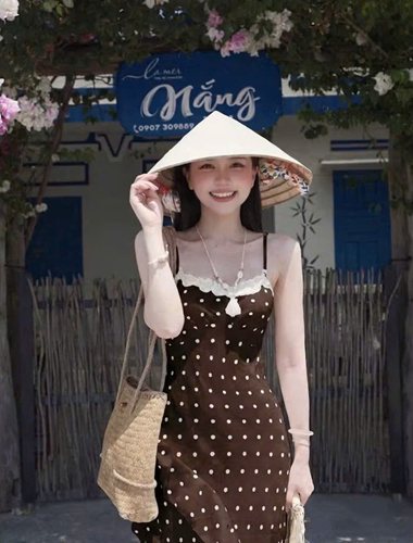C Đầm chấm bi bèo – 89K/ngày – SM